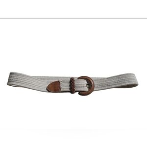 🍄Talbots Cream And Brown Belt Size XS